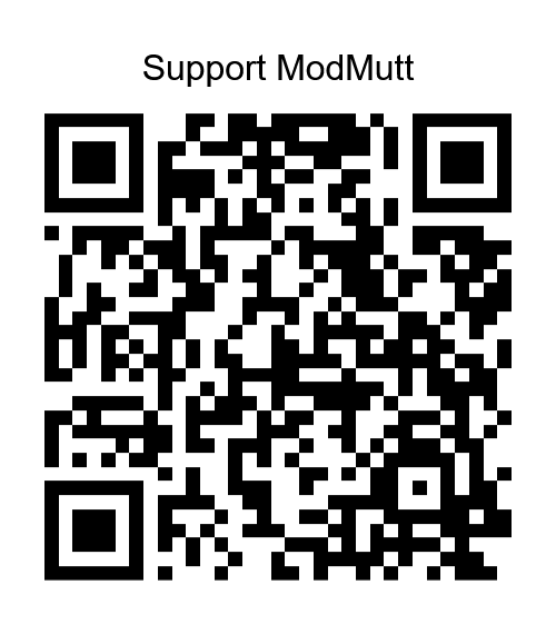 QR code for the ModMutt PayPal support page